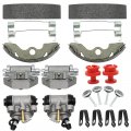 M Mati Front Brake Wheel Cylinders Shoes Adjusters Kit For Honda Fourtrax 300 2x4 Trx300 1988 1989 1990 1991 1992 45350-hc4-006