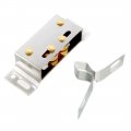 Uxcell Wardrobe Door Stainless Steel Double Ball Roller Catch Latch Silver Tone 5pcs