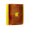 Side Marker Light For Gmc C2500 K2500 1994 To 2000 Front Driver Lower Amber Lens Plastic Replacement 