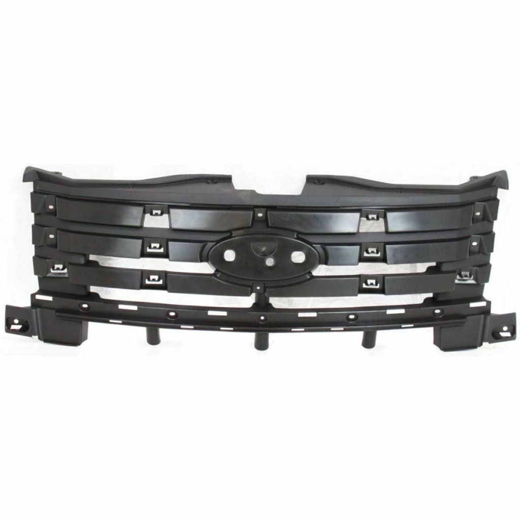 Grille Mounting Header Panel For Ford Edge 2007 2008 2009 2010 Fo1220241 7t4z8a284a Black Plastic Front Replacement Part