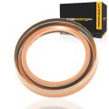 Front Crankshaft Engine Oil Seal For Chevy Sonic 2012 2018 Steel Fluoro Elastomer Round Rim Spring Loaded Multi Lip Black Brown