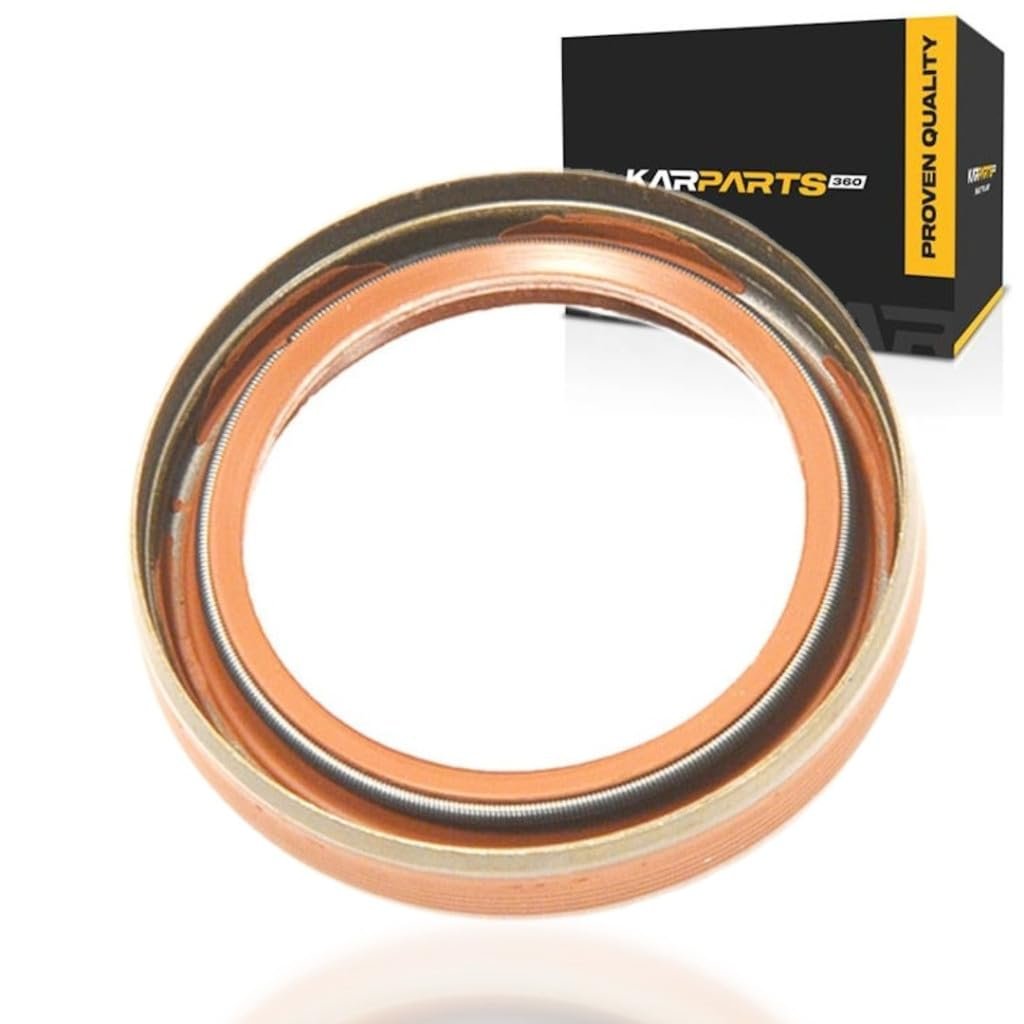 Front Crankshaft Engine Oil Seal For Chevy Sonic 2012 2018 Steel Fluoro Elastomer Round Rim Spring Loaded Multi Lip Black Brown