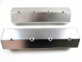 1987-up For Vortec Chevy 283-400 Aluminum Vaulted Valve Cover Set Clear Ano E41311ca 