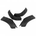 Kuafu Fender Flare Compatible With 2004-2007 Honda Trx350 Tm Fm Fe Te Trx400 Fa Fga Rancher Mud Guards Flares Flaps Kit Black