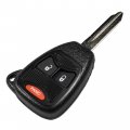 Hqrp 2-pack Remote Ignition Key Fob Shell Case Keyless Entry W 3 Buttons Compatible With Jeep Commander 06-07 Compass Patriot