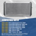 Dpi 2538 Factory Style 1-row Cooling Radiator Compatible With Chevy Avalanche Silverado Sierra 2500hd 3500 Suburban 2500