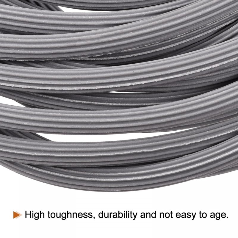 Screen Spline 12m 39 37ft Length Pvc Sealing Strip Window Retainer 3mm Od Gray