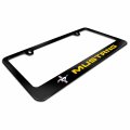 Ipick Image Made For Ford Mustang In Yellow Black Metal License Plate Frame