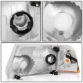 Ocpty Compatible Ford F-250 F-350 Super Duty 2008-2010 Ford For F-450 For F-550 Headlight Headlamps Chrome Housing Amber