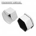 X Autohaux 20pcs 21mm Wheel Lock Lug Bolt Nut Cover Caps Center Locking With Clip Tool Set Replacement For Tesla Model 3 Y S