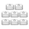 100pcs 43mmx32mmx0 4mm Stainless Steel Wall Panel Buckle Integrated Clips Furniture Fixings Clamp Hanger Mounting Silver 