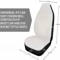 Snilety Hawaiian Pink Flower Design Car Front Seat Protector For Women High Elastic Softy Driver Bucket Blanket Cushion