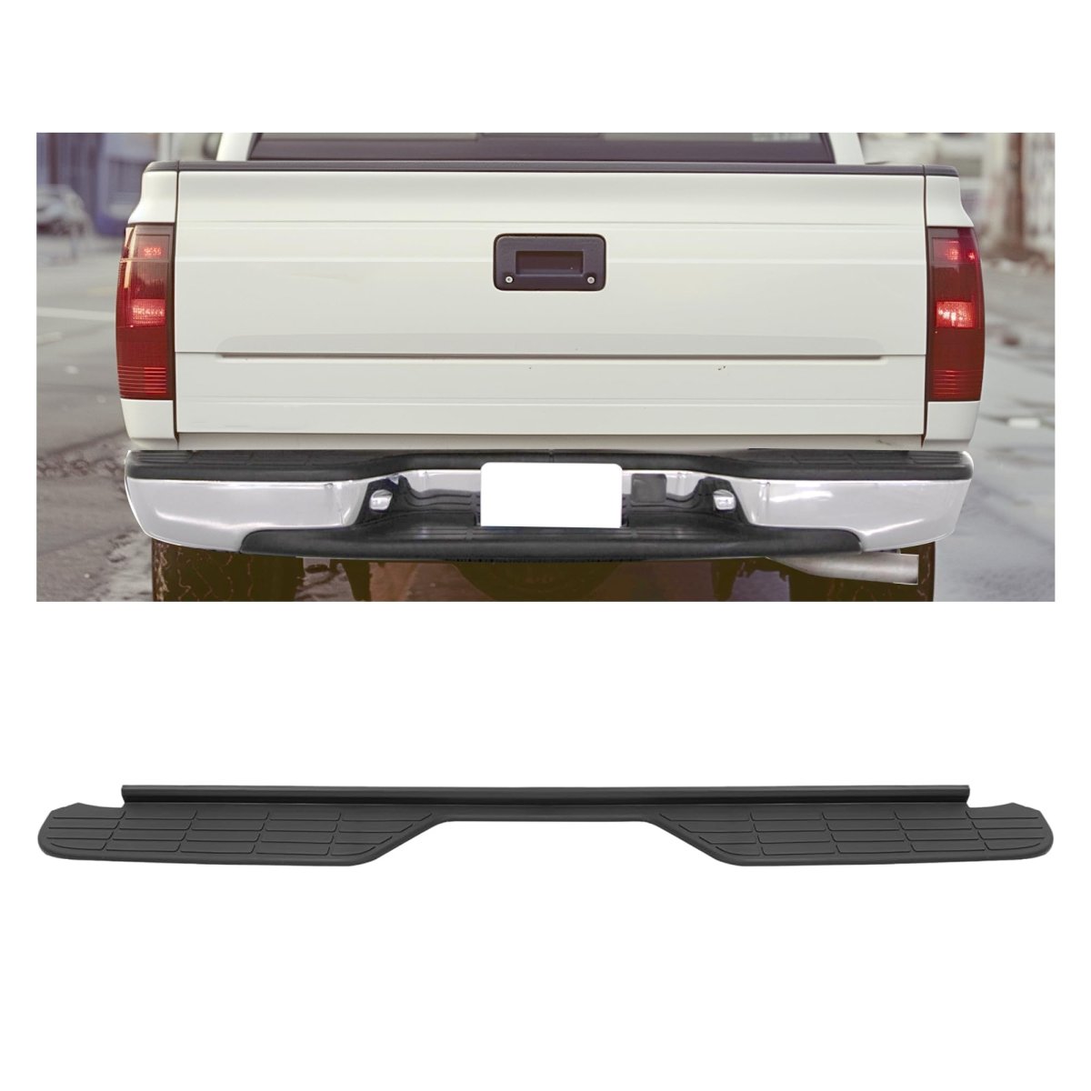 Rear Bumper Step Pad For 1988 To 2000 Chevy Chevrolet Gmc C1500 K1500 C2500 C3500 K2500 K3500 Suburban Tahoe Blazer Obs Models