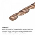 Uxcell Twist Drill Bit 2 9mm Jobber Nanoscale Titanium Coated K35 Tungsten Carbide Straight Shank 100mm Length For Drilling