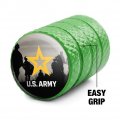 U S Army Logo With Soldier Silhouettes Tire Rim Wheel Aluminum Valve Stem Caps