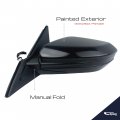 Spieg Ho1320283 Driver Side Mirror Replacement For Honda Civic Lx Se Sport 2016-2020 Power Non Heated Manual Fold Ptm Black
