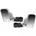 Niche Silver Offroad Break-away Side View Mirror Set For Utv X Utility Vehicle With Pro-fit Roll Cage Bar