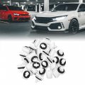 Uxcell 30pcs Plastic Rivet White Bumper Fastener Clips Ford Edge Escape F-150 Mustang For Lincoln W716352s300