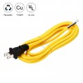 Uxcell 8ft 18 2 Cloth Covered Lamp Cord With Plug 3 Pcs Vintage Electrical Stripped Ends For Extension Wiring Diy Repairing