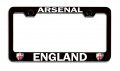 Arsenal England British Bl Steel License Plate Frame Tag Holder 