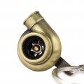 Gkmow Pack-1 Car Polished Turbo Keychain Ring Rotating Diy Small Toys For Key Decoration Gold 