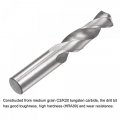 Uxcell Solid Carbide Drill Bits 9 5mm C2 K20 Tungsten Jobber Straight Shank Drilling Tool For Stainless Steel Aluminum Iron