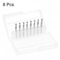 Uxcell Pcb Drill Bits 3mm Tungsten Carbide Spiral Flute Jewelry Cnc Engraving Print Circuit Board Micro 1 8 Shank 8pcs