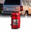 Passenger Side Tail Light Assembly For 2008 2017 Jeep Patriot Chrome Housing Red Lens Factory Halogen Model Turn Signal 