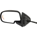 Driver Side Mirror For Gmc Sierra 1500 Classic 2007 Power View Folding Heated With Gray Cover Dimmer Signal On Glass And Memory 