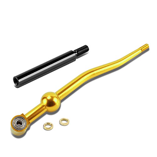 Auto Dynasty For Civic Del Sol Crx Integra Double Bend Short Throw Shifter Gold 3 75 Inches Extension Kit Black