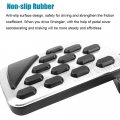 Lexley 2pcs Anti-slip Aluminum Brake Gas Pedal Pads Auto No Drilling Accelerator Covers Only For Jeep 2018 2019 2020 2021 2022