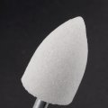 Uxcell Conical Abrasive Mounted Stone Polishing Bits 1 4 Shank 0 98 Diameter White Corundum Grinding Wheel Rotary Tool For