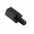 Uxcell M3x8mm 6mm Male-female Hex Nylon Pcb Motherboard Spacer Standoff For Fpv Drone Quadcopter Computer Circuit Board Black
