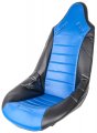 Jegs Pro High Back Ii Vinyl Seat Cover Blue With Black Trim Only Available Separately Male Snaps To Attach 