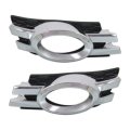 Fog Light Trims For Mercedes Benz Gl320 2007 2008 2009 Front Driver And Passenger Side Pair Black With Chrome Trim Mb1039122 