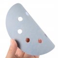 Uxcell 10pcs 5 Inch 8 Hole Hook And Loop Sanding Disc 5000 Grit Flocking Sandpaper Random Orbital Sander Paper Gray