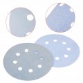 Uxcell 10pcs 5 Inch 8 Hole Hook And Loop Sanding Disc 5000 Grit Flocking Sandpaper Random Orbital Sander Paper Gray