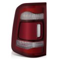 Led Drl Rear Tail Light Assembly For 2019 2024 Ram 1500 Driver Left Side Chrome Housing Red Lens Fits Models With Bezels 