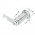 Uxcell Cabinet Drawer Cam Lock 1-1 2 Cylinder Length Fits Up To 1-3 8 Thickness Panel Keyed Different Zinc Alloy Secure File