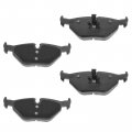 Brake Pads And Rotors Set Rear With Solid Semi-metallic All-weather Fits 2000 Bmw 328ci