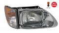 Niuparts Headlight With Sealed Beam Warm White And Corner Lamp Passenger Side Fit International 9200 9400 5900