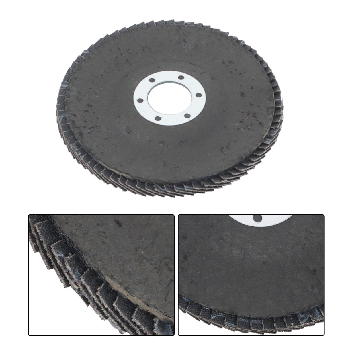 10pcs 4 5 In X 7 8 60 Grit Aluminum Oxide Flap Discs For Angle Grinder Grinding And Sanding Wheels Metal Wood Plastic