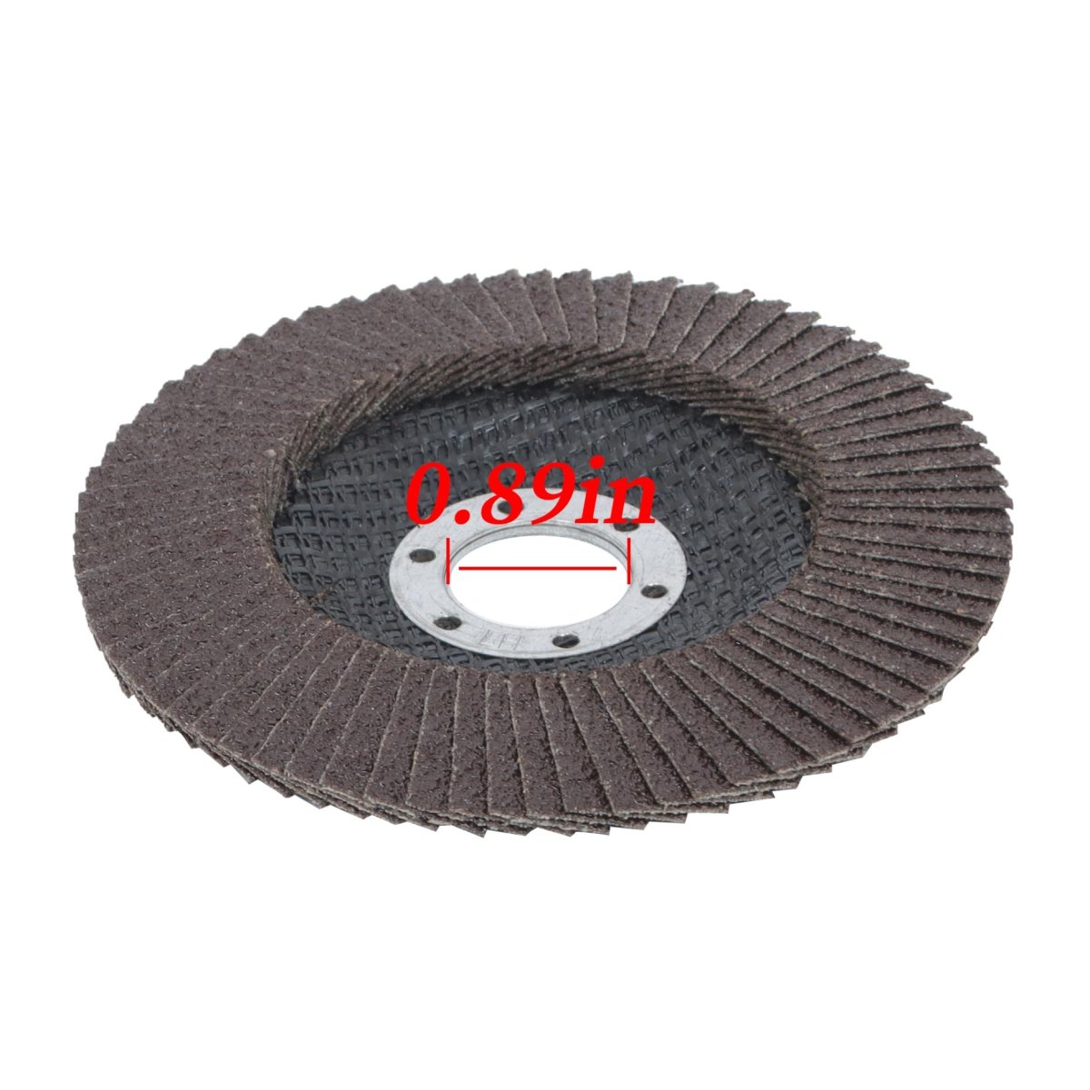 10pcs 4 5 In X 7 8 60 Grit Aluminum Oxide Flap Discs For Angle Grinder Grinding And Sanding Wheels Metal Wood Plastic