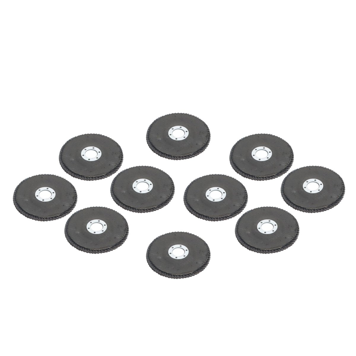10pcs 4 5 In X 7 8 60 Grit Aluminum Oxide Flap Discs For Angle Grinder Grinding And Sanding Wheels Metal Wood Plastic