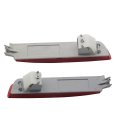 Secosautoparts Rear Bumper Reflector Lamp Light Left Right Red Lens Compatible With Nissan Sentra 2013 2014 2015 2016 2017 2018