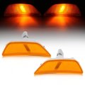 Hecasa Pair Led Front Side Marker Lights For 2021-2024 Kia K5 Optima Lamps Fender Signal Amber Lens Replacement Ki2550109 
