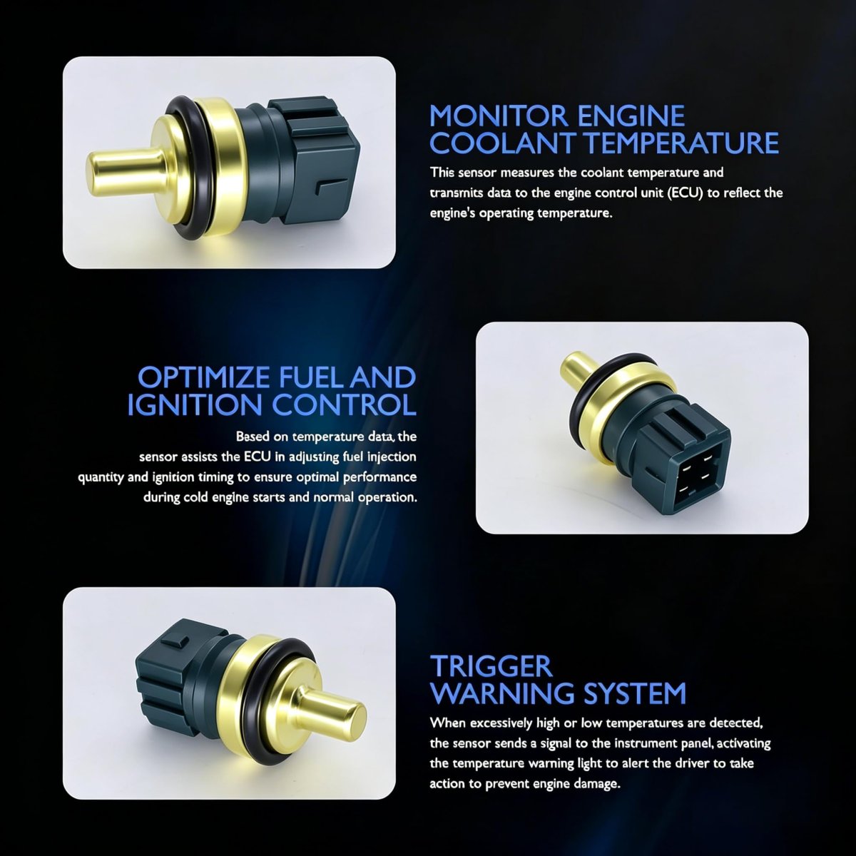 Engine Coolant Temperature Sensor For Audi A4 A6 Cabriolet And Volkswagen Beetle Golf Jetta Passat Replaces 078919501b
