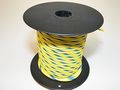 Yellow Blue Striped Automotive Gxl Copper Wire 16 Ga Awg Gauge Truck Motorcycle Rv General Purpose Defferent Lengths Available