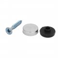 Uxcell Glass Table 14mm Dia 304 Stainless Steel Mirror Screws Cap Cover Nails 40pcs