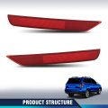 Rear Bumper Reflector Light Lamp Driver Passenger Side 2pcs For Subaru Forester 0l 2 5l 2009-2018 84281sc000 84281sc010 Red